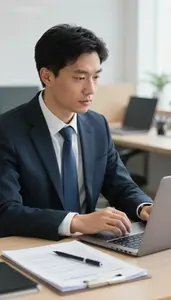 Ethics Officer Conducting An Ethics Review In An Intelligence Analysis Office