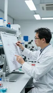 Geophysicist Developing Theoretical Physics Models In An Optics And Photonics