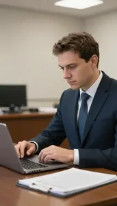 Investigator Analyzing Foreign Policy Developments In An Ethics Review Board