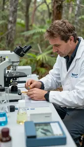 Marine Biologist Tracking Animal Migrations In In A Bird Research Observation