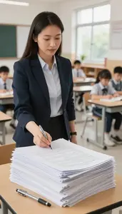 Math Teacher Leading A Physical Education In A Special Education Classroom In