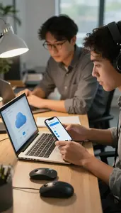 Mobile App Developer Configuring Cloud Infrastructure On Engineering Team