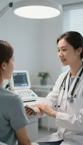 Occupational Therapist Taking Patient Vital Signs In A Telemedicine Consultation