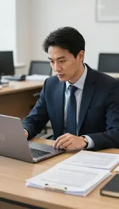 Political Advisor Consulting On Political Strategy In A Policy Research Office