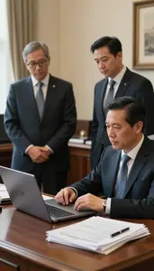Pollster Lobbying Government Officials In In A Political Campaign Field Office