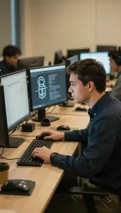 Principal Engineer Conducting A Security Penetration In A Startup Incubator
