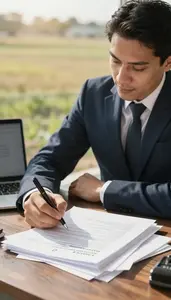 Reporter Writing A Blog Post In A News Interview Location In Professional