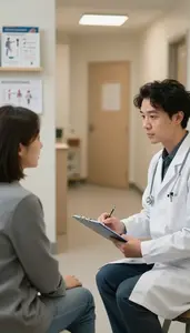 Respiratory Therapist Discussing Treatment Plans With In A Mental Health