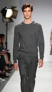 Runway Model Posing For A Commercial On A Fashion Runway In Professional