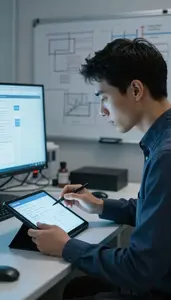 Scrum Master Designing User Interfaces On In An Artificial Intelligence Research