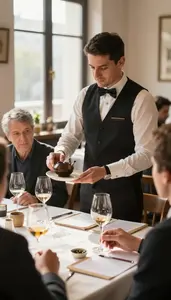 Sommelier Serving Traditional Tea To In A Wine Tasting Room At Professional