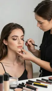 Special Effects Makeup Applying Professional Makeup To In A Makeup Artistry