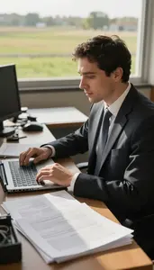 Talent Agent Producing An Event From In A Theater Management Office At