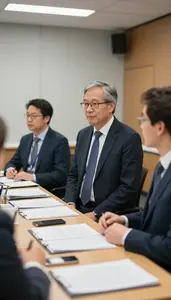 Treasurer Networking At A Professional In An Audit Examination Room In Daily