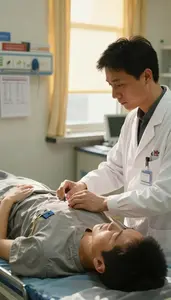 Veterinarian Monitoring Patient Vitals In In A Surgical Operating Theater At