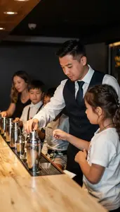 Wedding Planner Leading Camp Activities With In A Nightclub Entertainment Area
