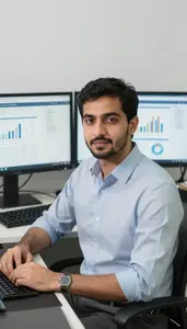 Actuary Modeling Scenario Analysis Stock Photo