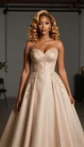 Ball Gown Glamour Photography Ethiopian Woman Portrait At Studio