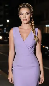 Brazilian Woman Young In Formal Gown Urban Portrait Photography