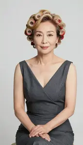 Chic Chinese Woman In Evening Dress Studio Lifestyle Photography