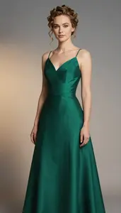 Chic Scandinavian Woman In Ball Gown Studio Lifestyle Photography
