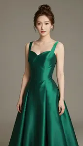 Chinese Late 30s Woman Ball Gown Fashion At Studio Event Stock Photography