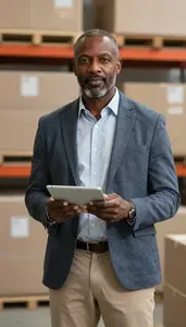 Expert Supply Chain Manager In Corporate Workspace