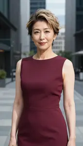 Formal Dress Editorial Photography Japanese Woman At Urban