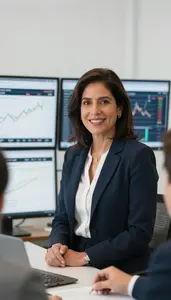 Investment Strategist Presenting Investment Thesis To Team Stock Photo