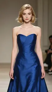 Light Skinned Mid 20s Woman Ball Gown Fashion At Studio Event