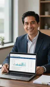 Man Finance Professional Discussing Long Term Financial Goals