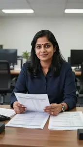 Professional Actuary Reviewing Actuarial Tables