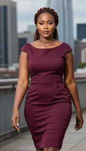 Professional Formal Dress Portrait Kenyan Woman Urban Shoot