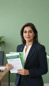 Professional Sustainability Investment Specialist Presenting Green Investment