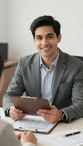 Professional Wealth Manager Discussing Long Term Financial Goals