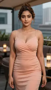 Sri Lankan Late 20s Woman Wrap Dress Fashion At Cocktail Event Event
