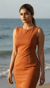 Sri Lankan Young Woman Cocktail Dress Fashion At Resort Event