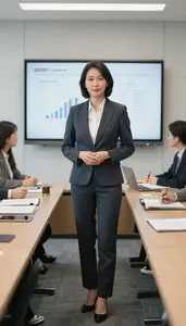 Strategy Consultant At Work In Modern Office Setting
