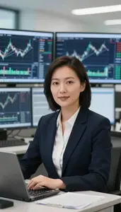 Successful Commodities Trader Reviewing Live Market Data Feeds