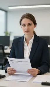 Successful Compliance Officer Reviewing Risk Mitigation Strategies