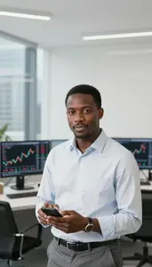 Successful Forex Trader Studying Price Action Patterns