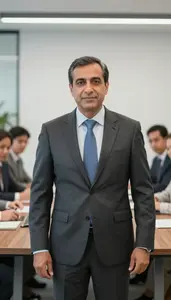 Successful Vice President In Business Meeting