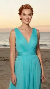 Turquoise Ethereal Cocktail Gown Editorial Photography Scandinavian Woman At