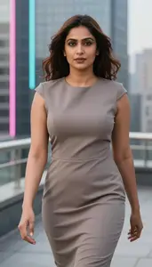 Urban Glamour Portrait Formal Dress On South Asian Woman Stock Photography