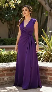 Wrap Dress Editorial Photography Mexican Woman At Garden Stock Photography