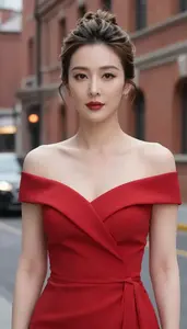 Wrap Dress Editorial Photography Chinese Woman At Cocktail Event