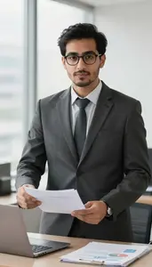 Accountant Leading Meeting In Corporate Office