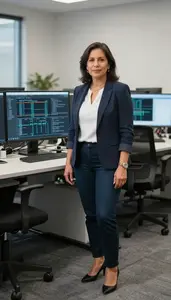Confident Devops Engineer In Professional Setting