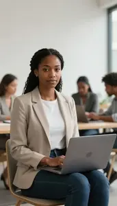 Confident Entrepreneur In Professional Setting