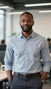 Confident Growth Manager In Professional Setting